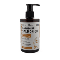 Paw & Heal - Norwegian Salmon Oil For Dogs - Omega 3 Supplement 240ml